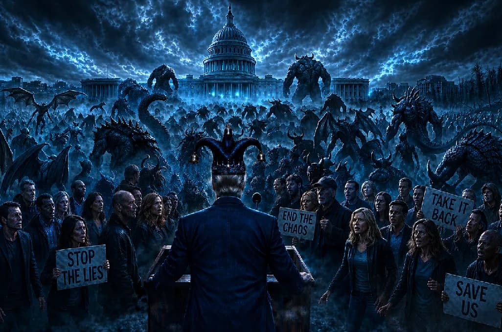 Blue Power spreading destruction across Mearth.