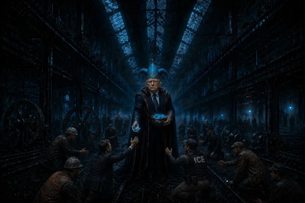 Dotard arriving on Mearth as the Blue Deceiver.