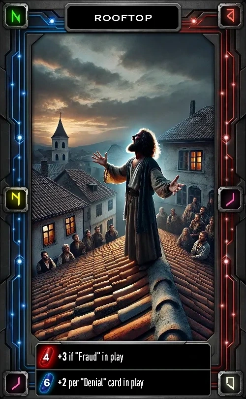 Presidency or Prison card: Rooftop